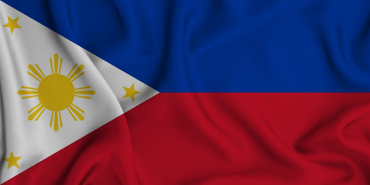 waving flag of Philippines